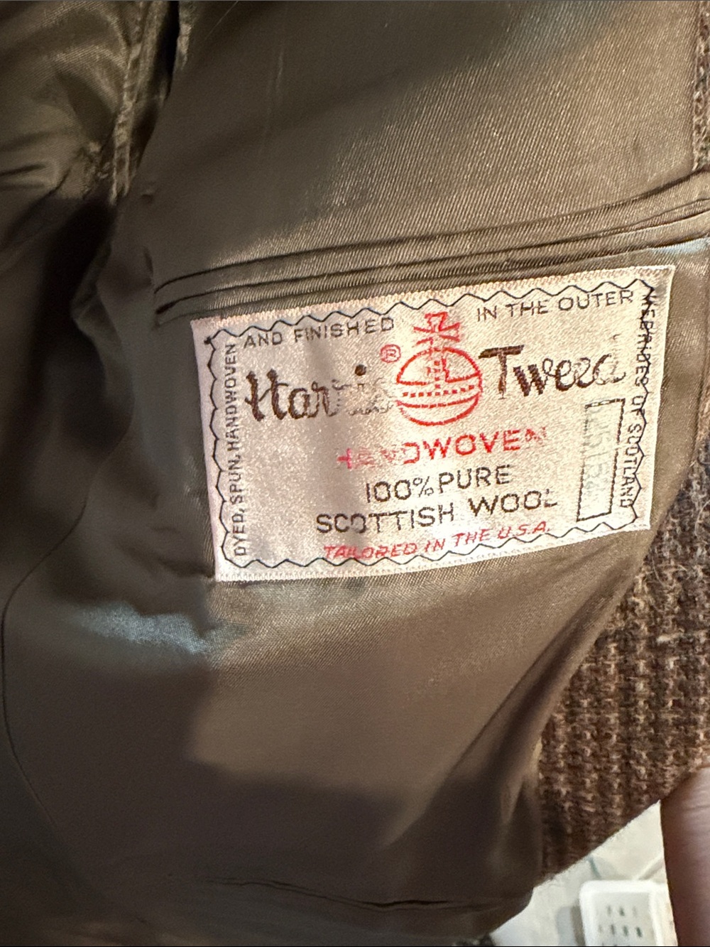 Harris Tweed Brown Wool Blazer - Classic Men's Jacket